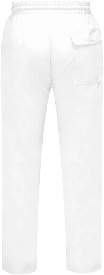 Akklian Mens Linen Drawstring Pants Elastic Waist Lightweight Trouser Casual Loose Summer Beach Yoga Pant Soft Comfy Trouser