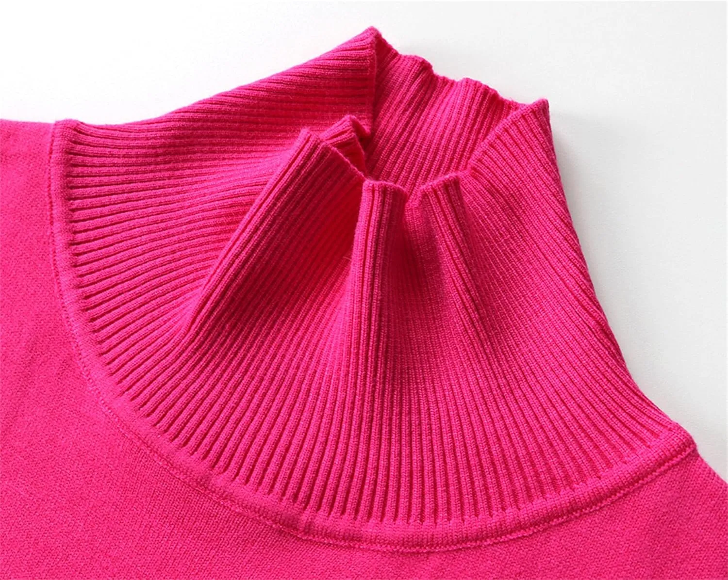 Autumn and Winter Women's Sweater Pullover Basic Turtleneck Oversized Sweater Retro Knitted Sweater