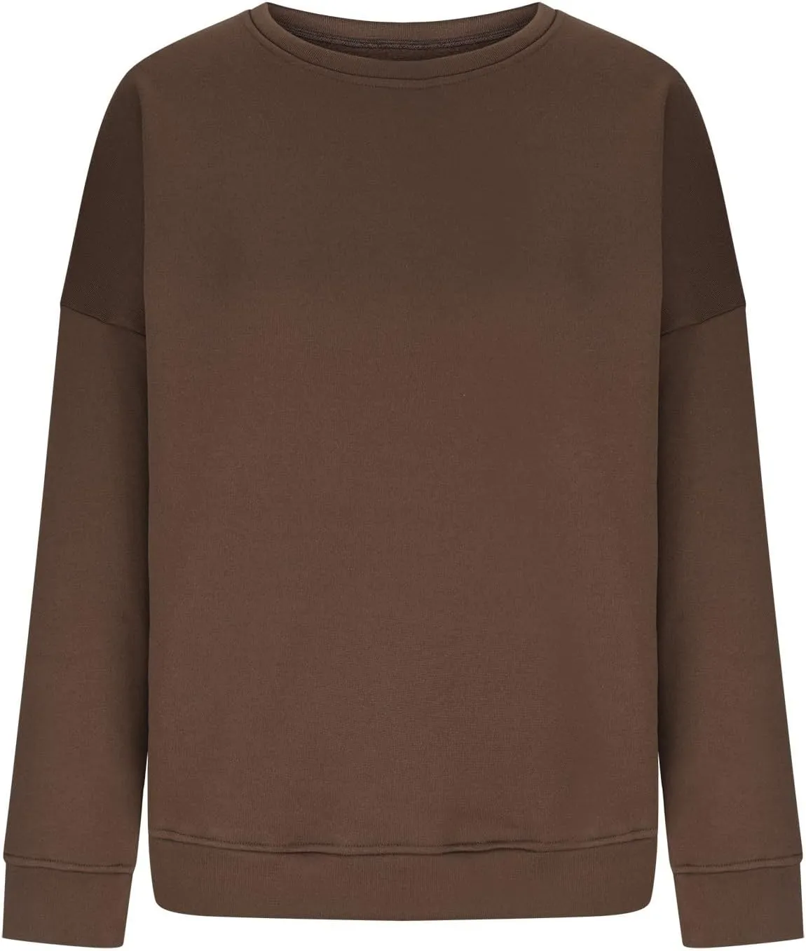 Azeralia Oversized Sweatshirt For Women Solid Round Neck Long Sleeve Pullover Fall Trendy Casual Loose Sweatshirts