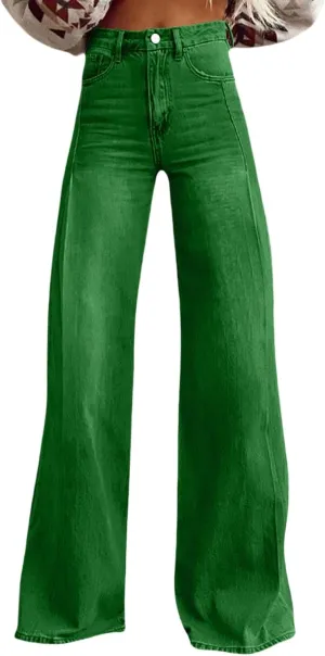 Baggy Pants for Women 2025 Summer Fashion Wide Leg Bell Bottoms 90s Vintage Print Y2K Streetwear Going Out Trousers