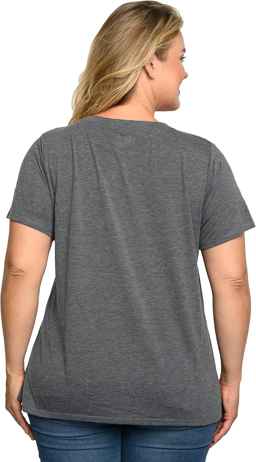 Beatles Plus Size Womens T-Shirt V-Neck Come Together Vintage Print