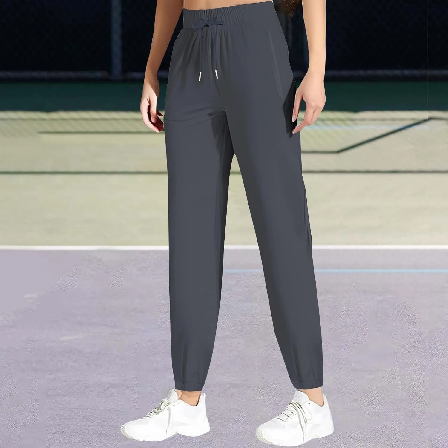 Beeswan Pants for Women Stretch Active Comfy Quick Dry Work Sport Running Sweatpants Summer Breathable Ice Silk Jogger