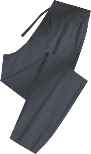 Beeswan Pants for Women Stretch Active Comfy Quick Dry Work Sport Running Sweatpants Summer Breathable Ice Silk Jogger