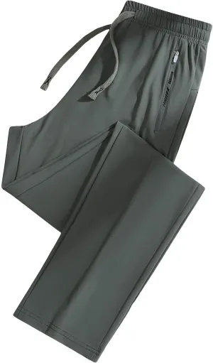 Beeswan Pants for Women Stretch Straight Leg Drawstring Trousers Summer Trendy Breathable Casual Pants with Pockets