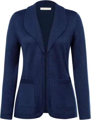 Belle Poque Women Sweater Blazer Vintage Cardigan Sweater V Neck Shawl Lapel Collar Cardigan with Pockets
