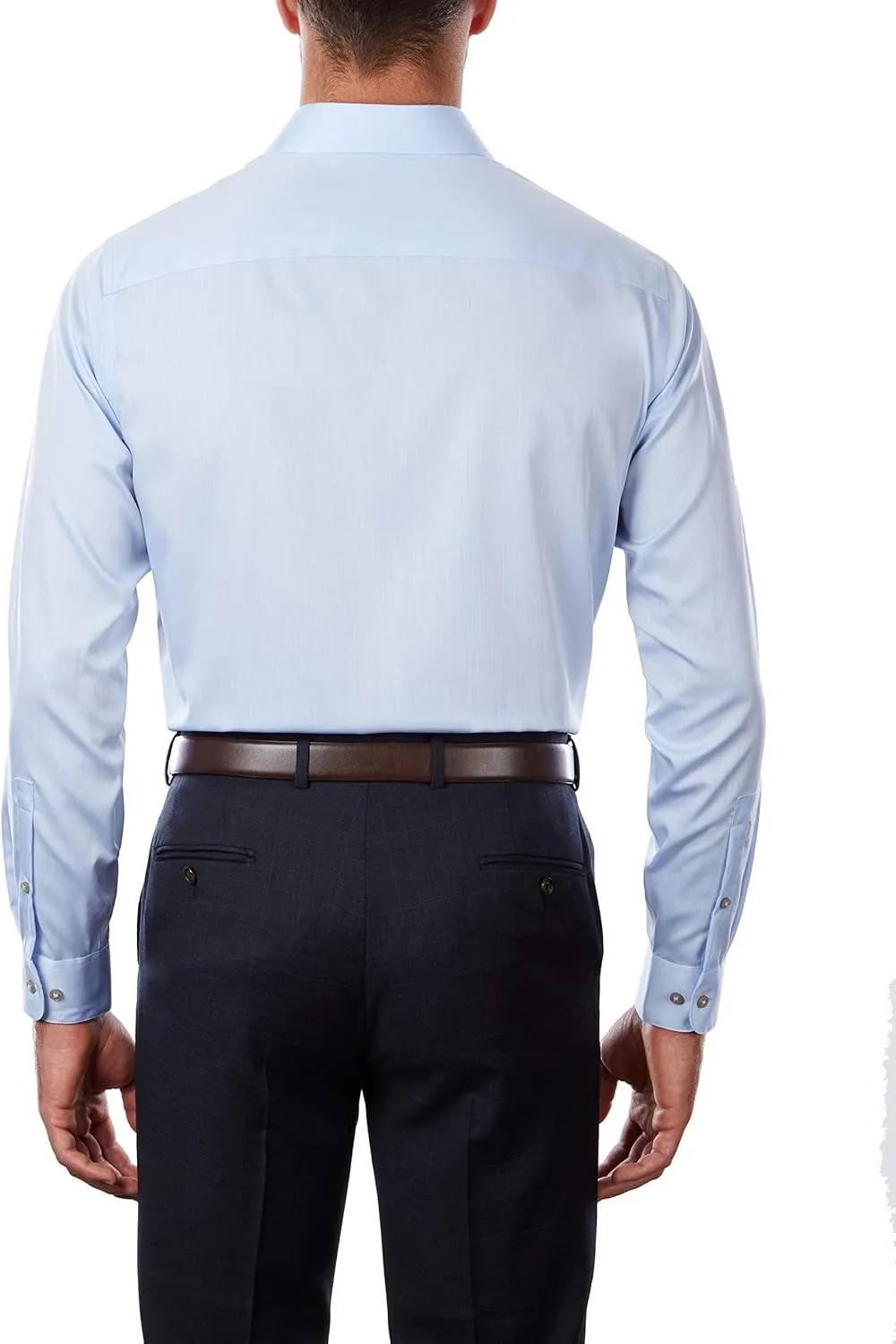Calvin Klein Men's Dress Shirt Regular Fit Non Iron Herringbone