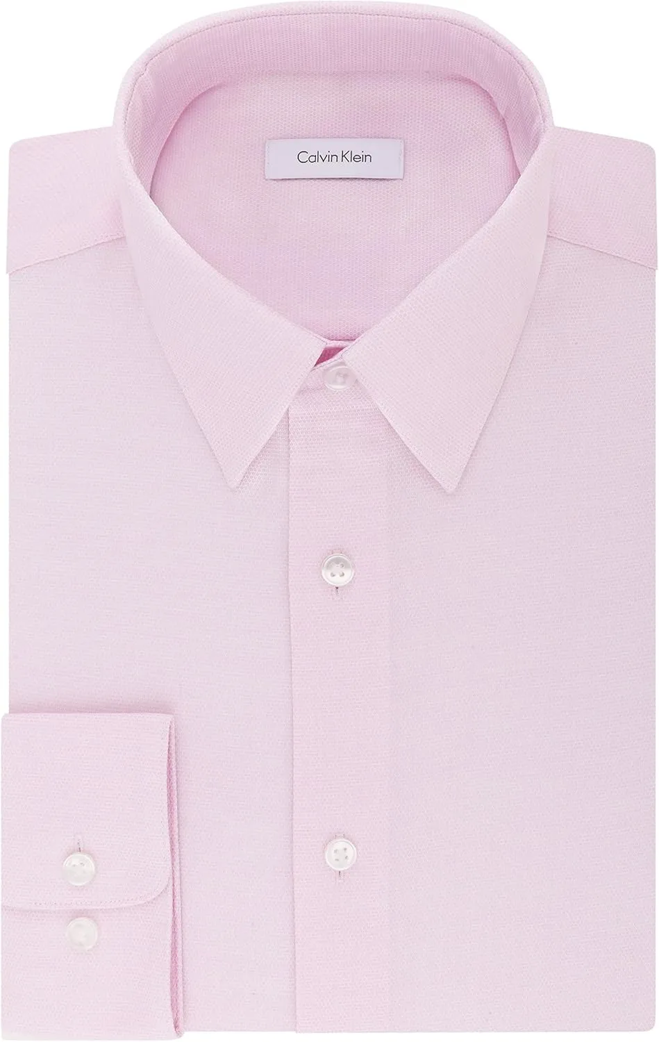 Calvin Klein Men's Dress Shirt Regular Fit Non Iron Stretch Solid