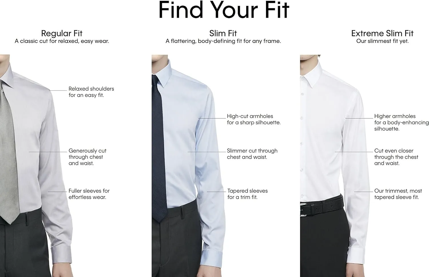Calvin Klein Men's Dress Shirt Regular Fit Non Iron Stretch Solid