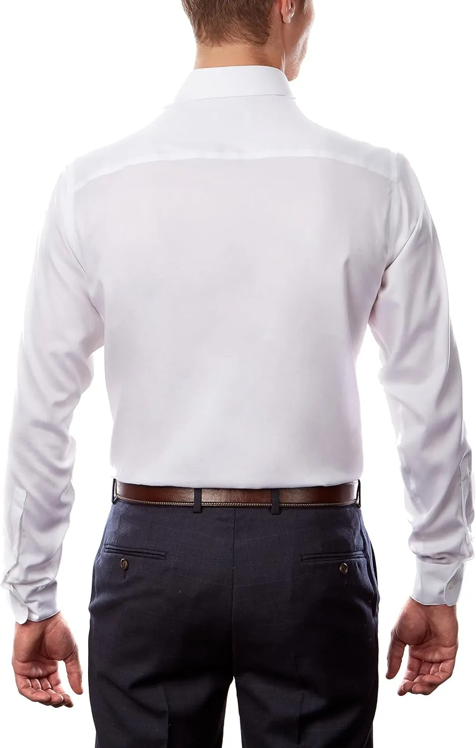Calvin Klein Men's Dress Shirt Regular Fit Non Iron Stretch Solid