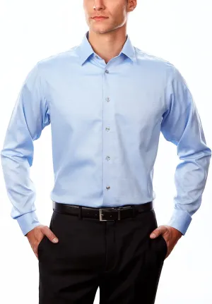 Calvin Klein Men's Dress Shirt Regular Fit Non Iron Stretch Solid