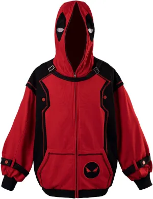 CosFantasy Men's Full Zip Up Hoodie Color Block Sweatshirt Cos Hoodie Loose IF0005