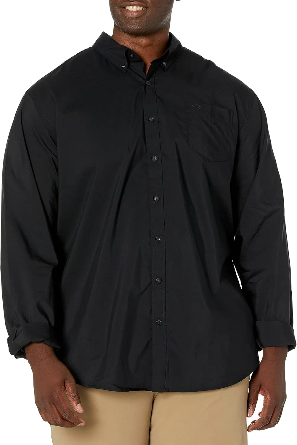 Dockers Men's Classic Fit Long Sleeve Signature Comfort Flex Shirt (Standard and Big & Tall)