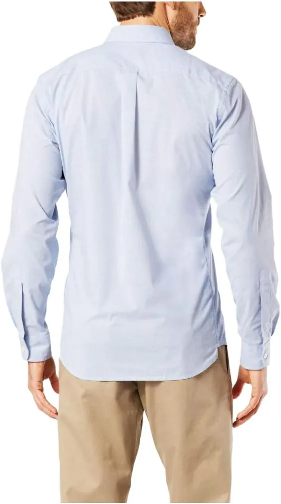 Dockers Men's Classic Fit Long Sleeve Signature Comfort Flex Shirt (Standard and Big & Tall)