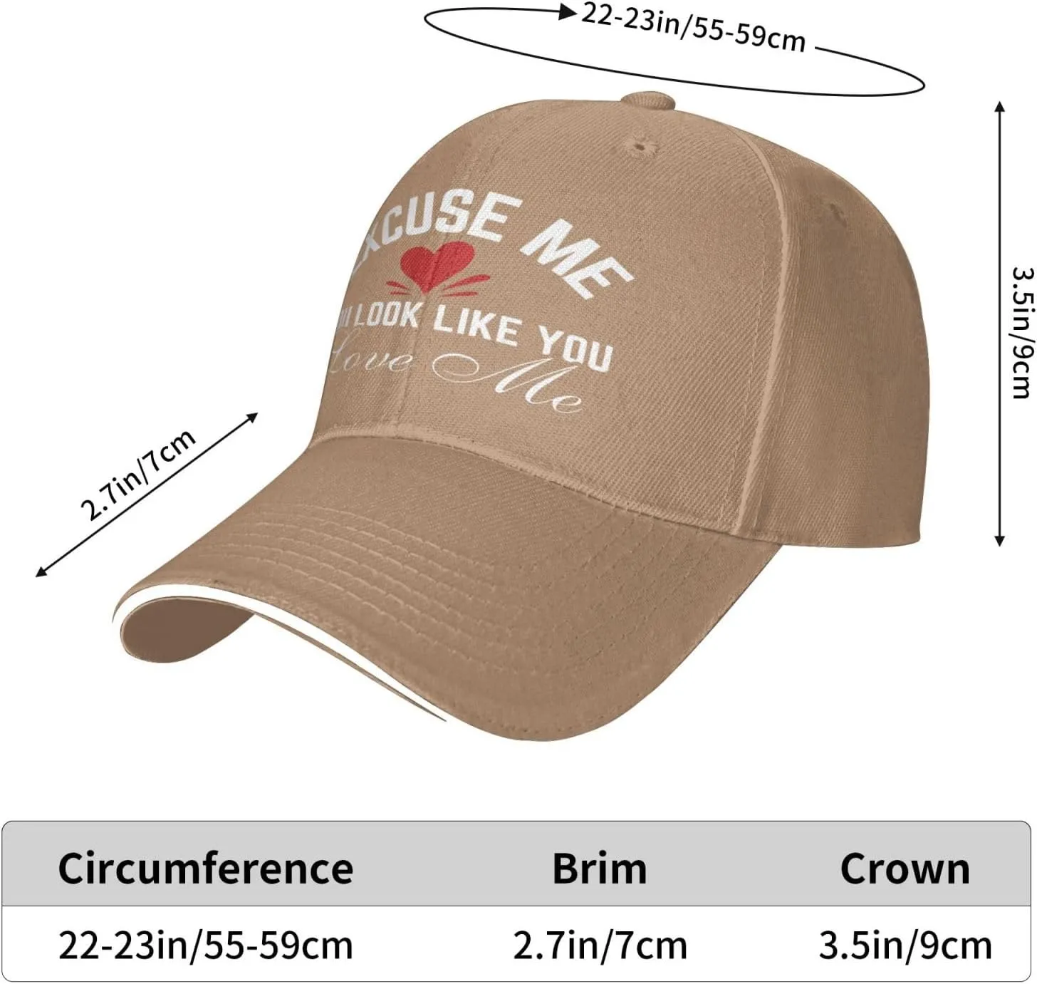 Excuse Me You Look-Like-You Love Me Hat Baseball Cap Men Women Trucker Hat