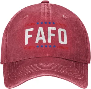 FAFO-Hat -F-Around Find Out Guilty Anti-2025 Men Women Trucker Hat Baseball Cap Red