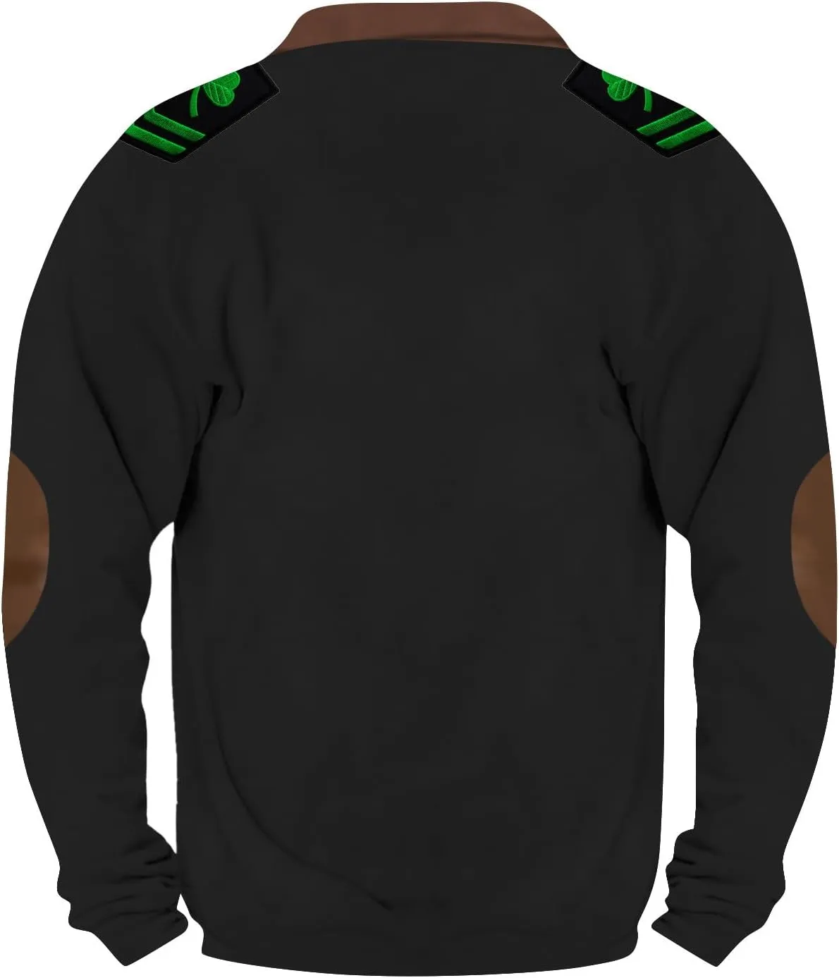 Fashion St Patricks Day Sweatshirts For Mens Vintage Print Long Sleeve Causal V-Neck Zip Up Fashion Irish Pullover Shirts