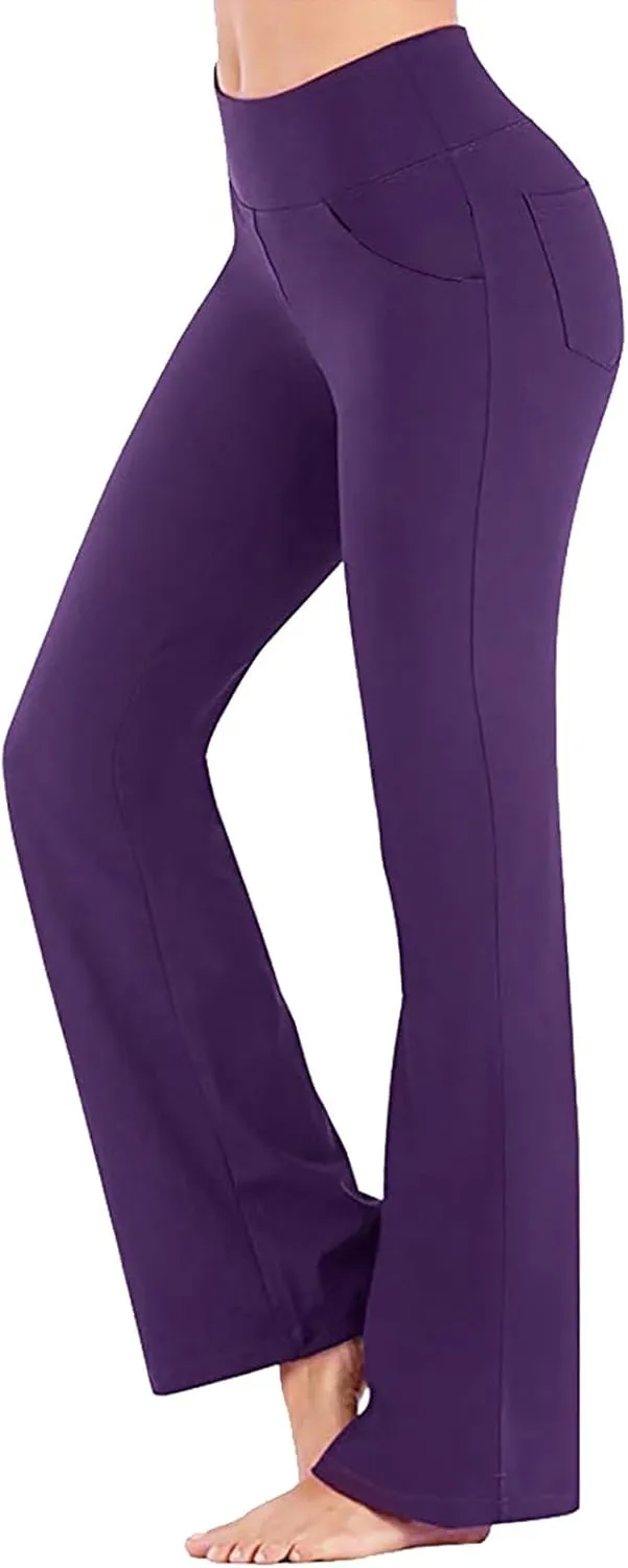 Flare Leggings for Women Running Full Length Sports Active Pants Workout Yoga Leggings for Women Workout Yoga