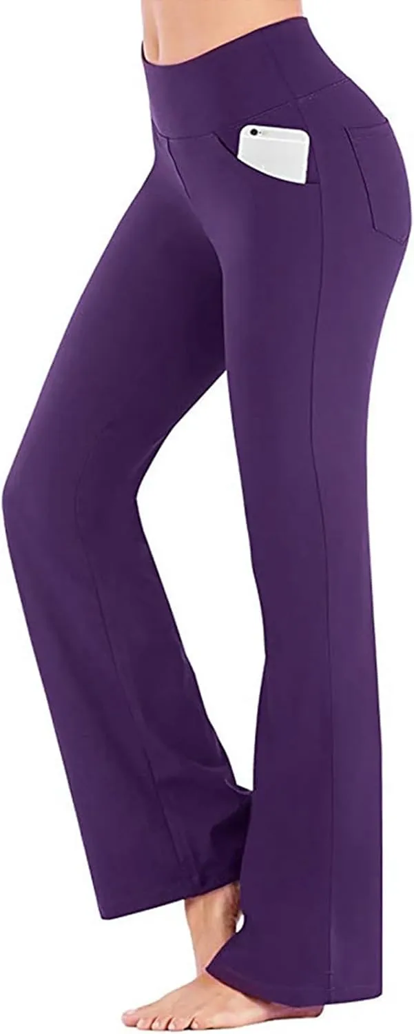 Flare Leggings for Women Running Full Length Sports Active Pants Workout Yoga Leggings for Women Workout Yoga
