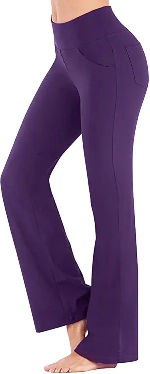 Flare Leggings for Women Running Full Length Sports Active Pants Workout Yoga Leggings for Women Workout Yoga