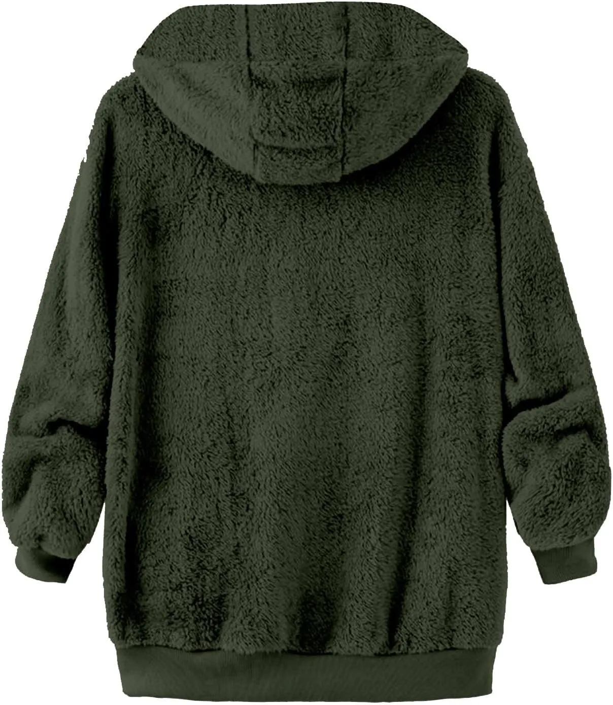 Fleece Jacket for Women Winter Sherpa Jacket Fuzzy Hoodie Jacket Zip Up Fleece Jacket Plus Size Warm Jacket