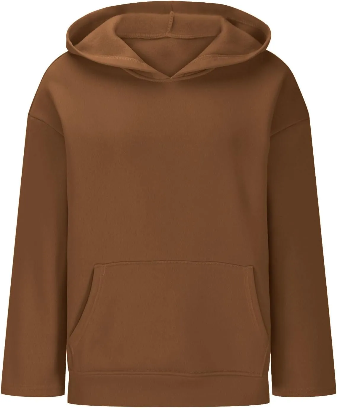 Fleece Lined Hoodie Women Pullover, Sweatshirt for Women Oversized Sweatshirts with Pocket, Hoodies Trendy 2025