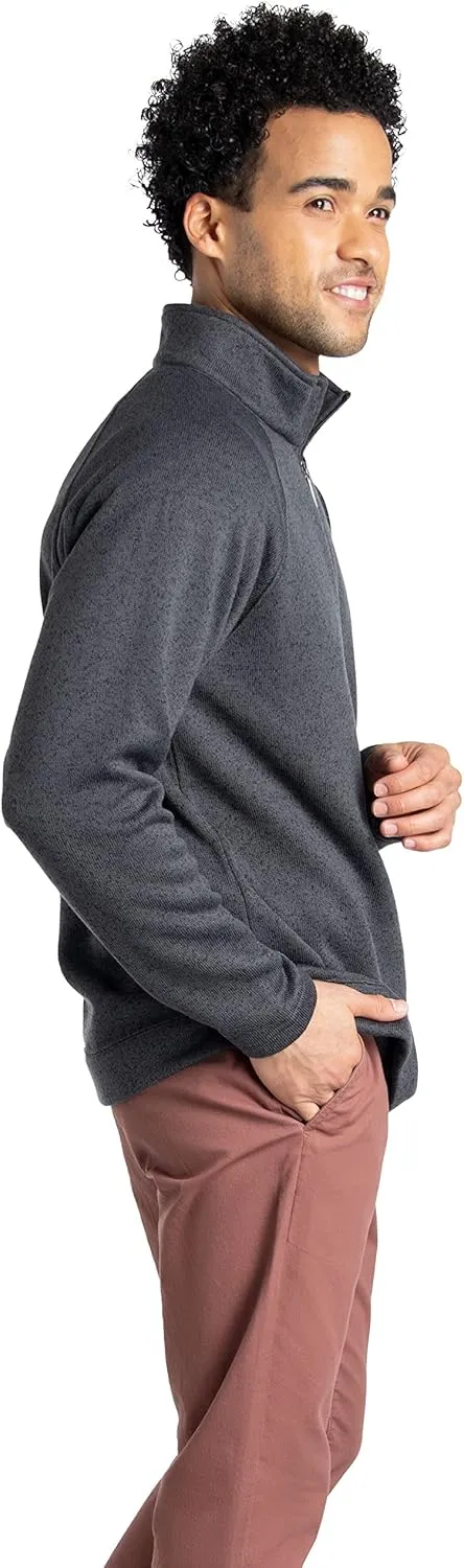Fruit of the Loom Men's Sweater Fleece Quarter Zip Pullover (Sizes S-XXL)