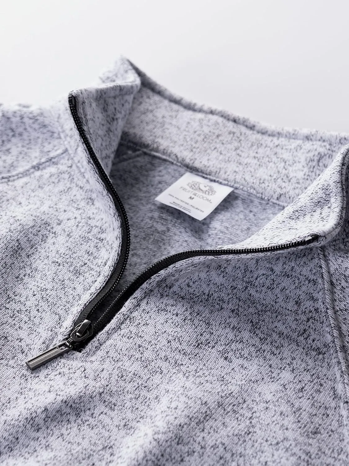 Fruit of the Loom Men's Sweater Fleece Quarter Zip Pullover (Sizes S-XXL)