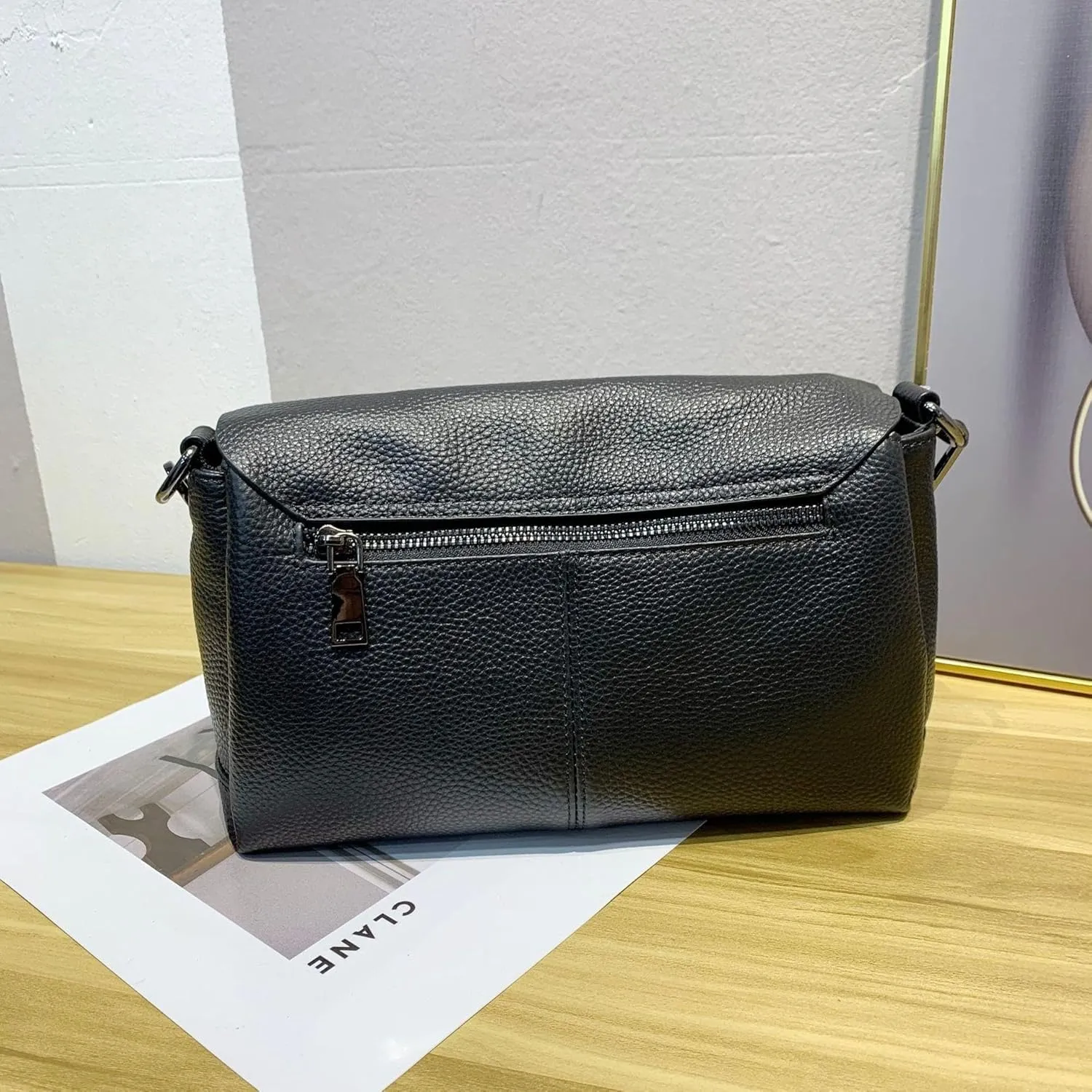 Genuine Leather Women's Bag Top Layer Cowhide Women's Shoulder Crossbody Commuter Bag