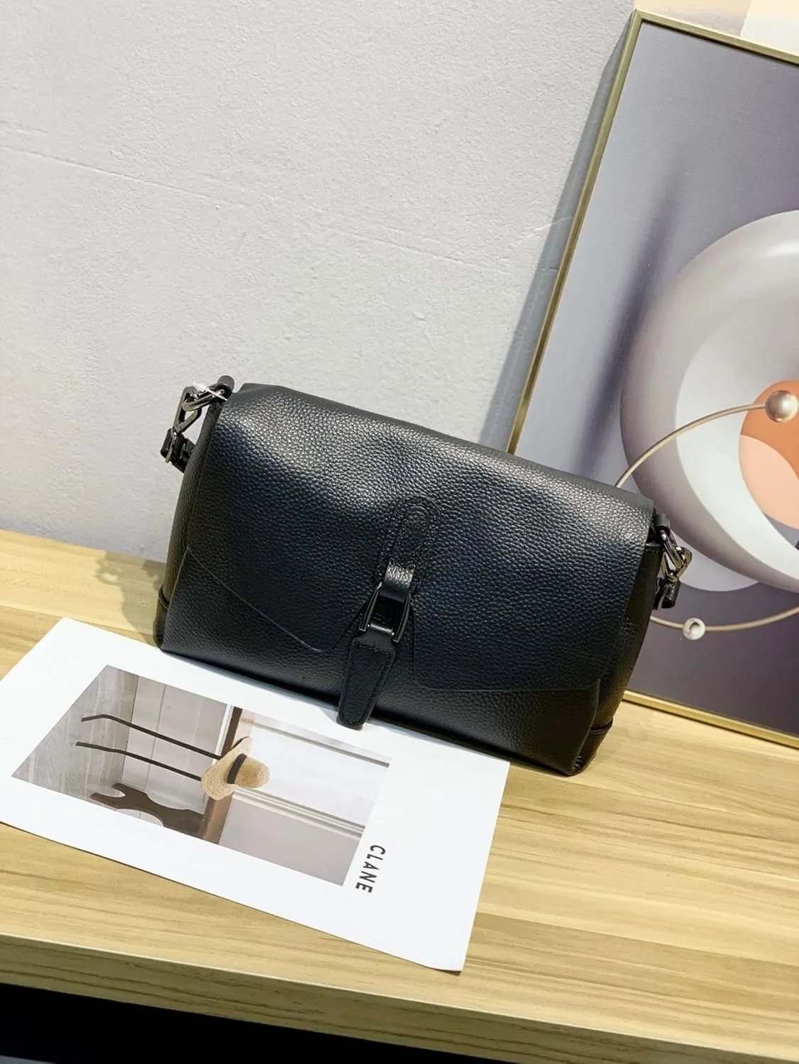 Genuine Leather Women's Bag Top Layer Cowhide Women's Shoulder Crossbody Commuter Bag
