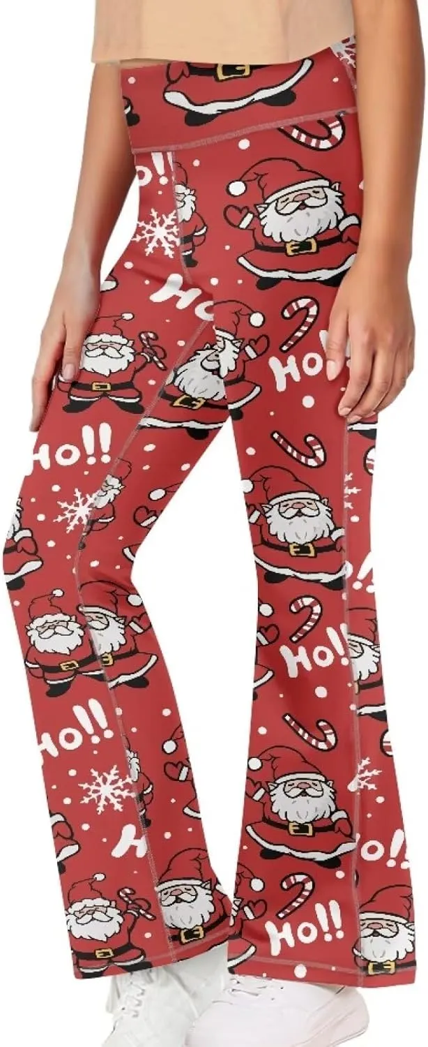 Girls Leggings Wide Leg High-Waisted Flared Pants Kids Stylish Casual Bell Bottoms 5-14 Years