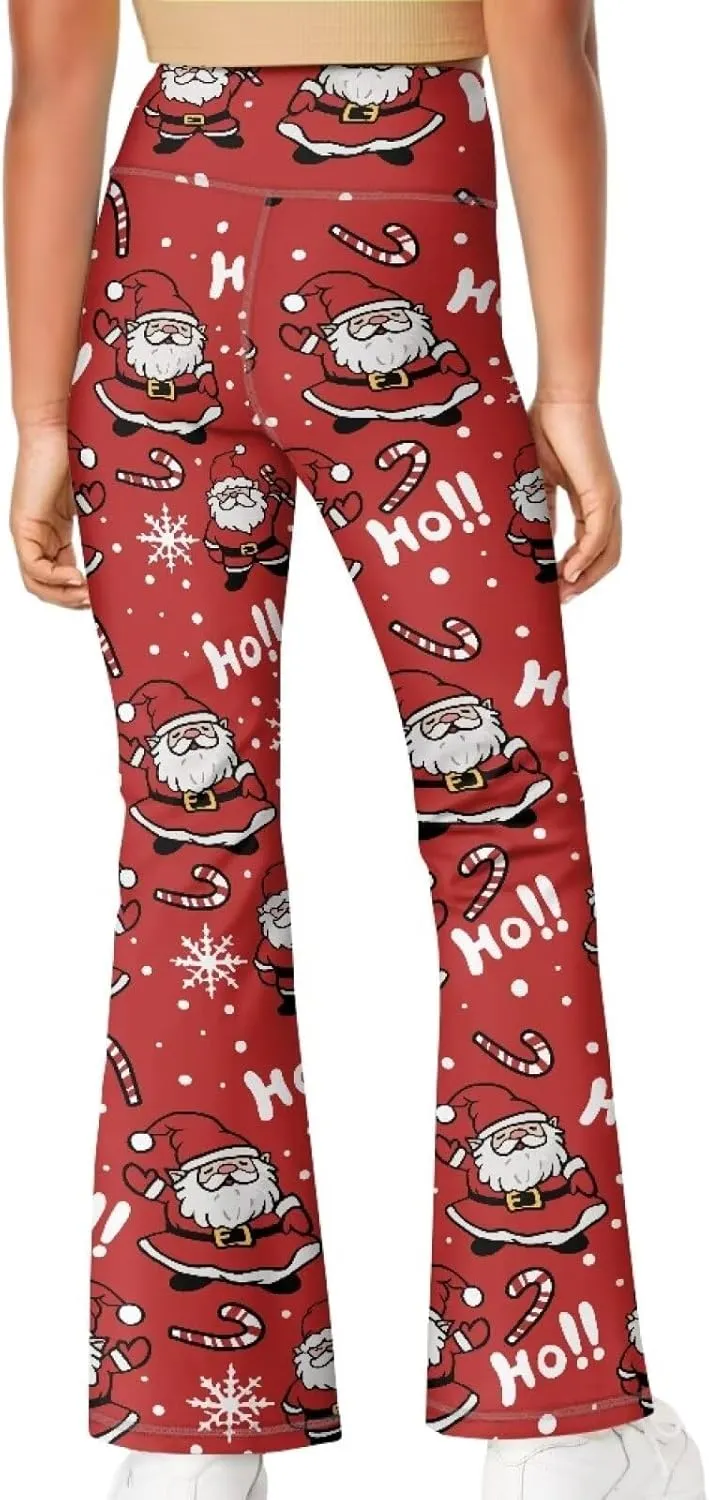 Girls Leggings Wide Leg High-Waisted Flared Pants Kids Stylish Casual Bell Bottoms 5-14 Years