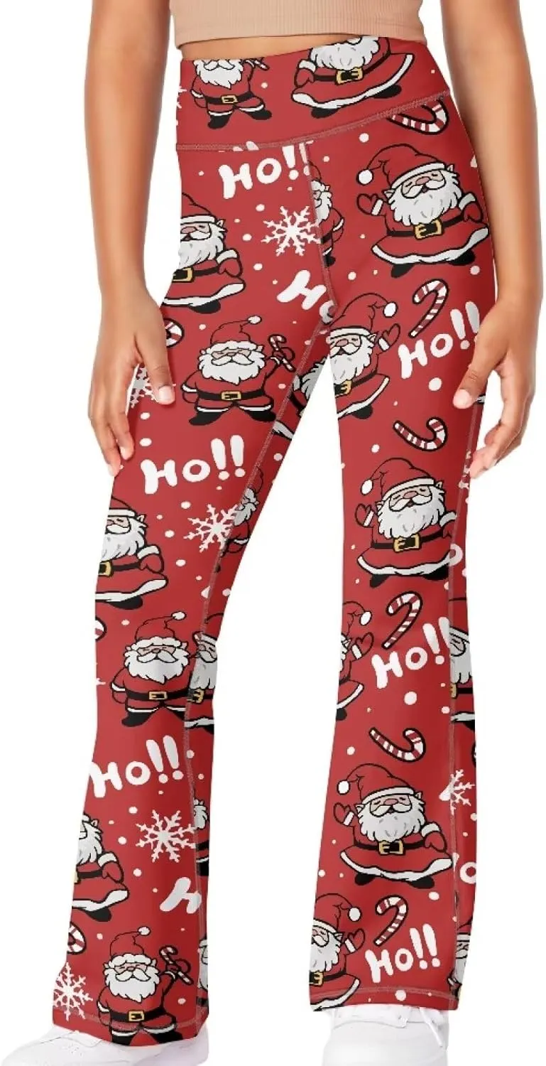 Girls Leggings Wide Leg High-Waisted Flared Pants Kids Stylish Casual Bell Bottoms 5-14 Years