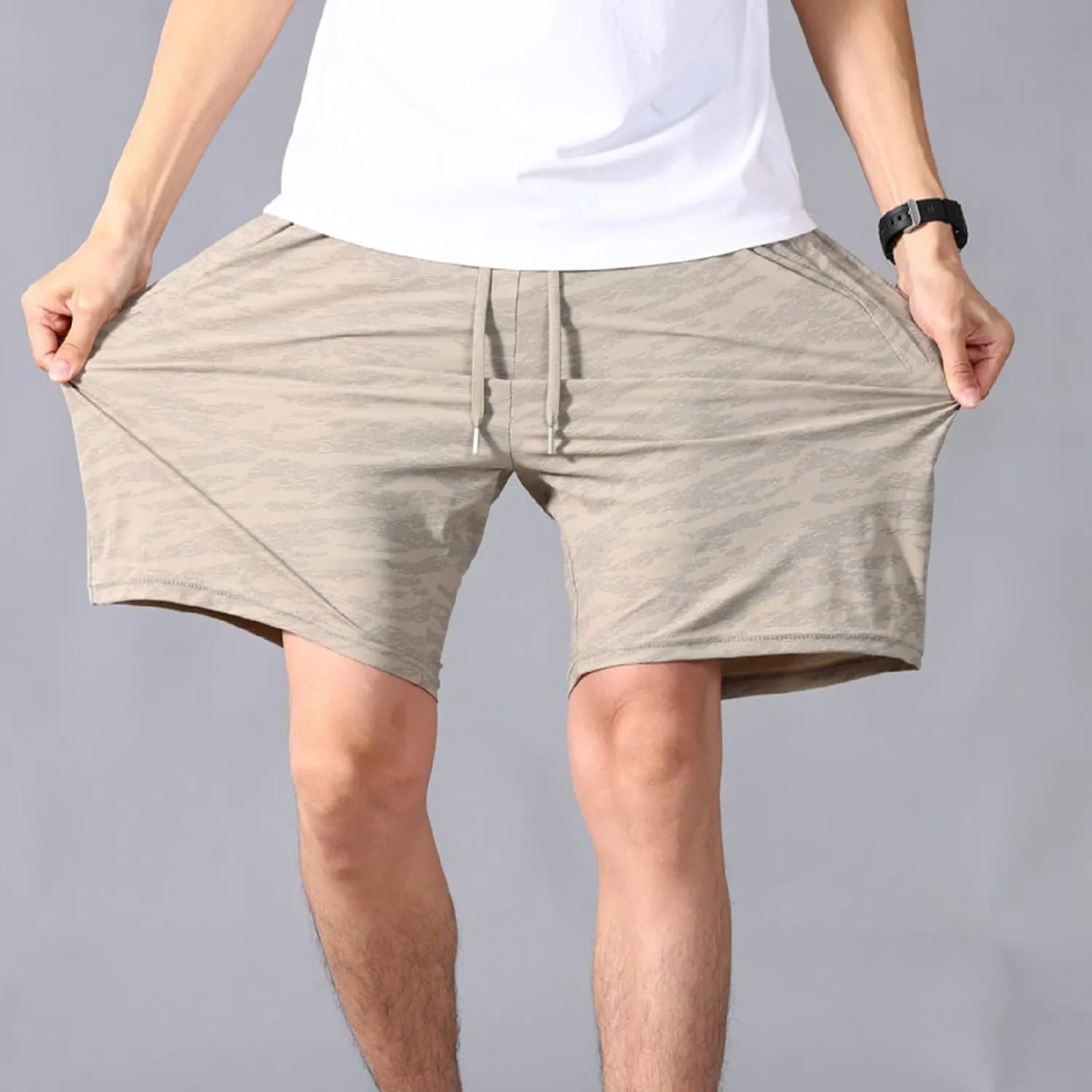 Gym Basketball Mens Shorts with Pockets Quick Dry Workout Athletic Shorts Drawstring Summer Casual Running Pants