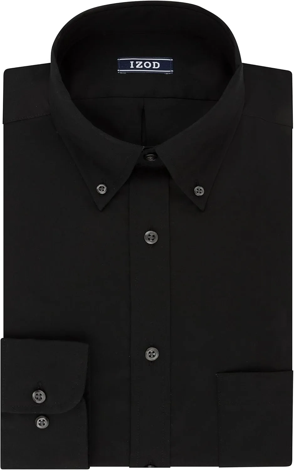 IZOD Men's Dress Shirt Regular Fit Stretch Solid Button Down Collar