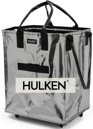 (Large, Silver) Reusable Grocery Bag On Wheels, Shopping Trolley, Rolling Tote, Zipper Closure, Lightweight, Carries Up to 66 lb, Folds Flat, Unbreakable Handles