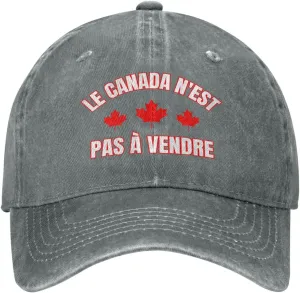 Le Canada N'est Pas à Vendre Hat Pride Cowboy Trucker Hat Baseball Cap