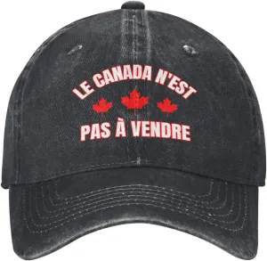 Le Canada N'est Pas à Vendre Hat Pride Cowboy Trucker Hat Baseball Cap