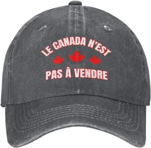 Le Canada N'est Pas à Vendre Hat Pride Cowboy Trucker Hat Baseball Cap
