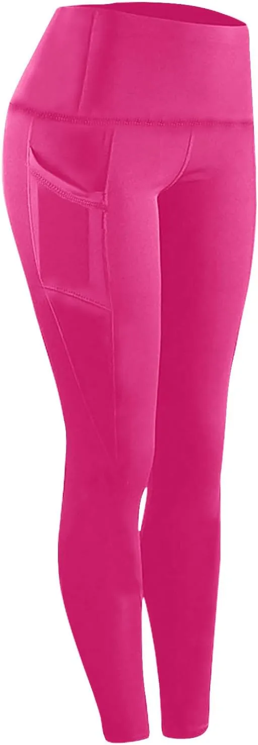 Leggings for Women with Pockets Tummy Control Compression Workout Gym Athletic Running High Waisted Yoga Pants