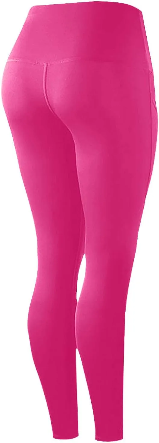 Leggings for Women with Pockets Tummy Control Compression Workout Gym Athletic Running High Waisted Yoga Pants