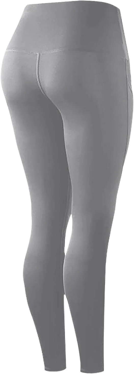 Leggings for Women with Pockets Tummy Control Compression Workout Gym Athletic Running High Waisted Yoga Pants