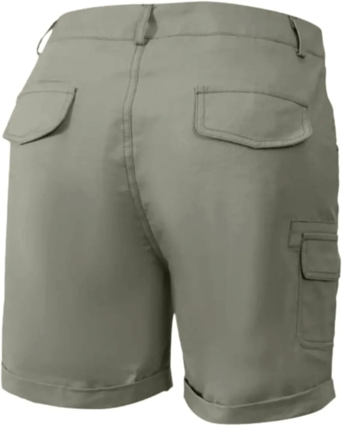 Linen Cargo Shorts for Women Summer Hiking Short High Waisted Casual Shorts Lightweight Pants Trendy Outdoor Outfits