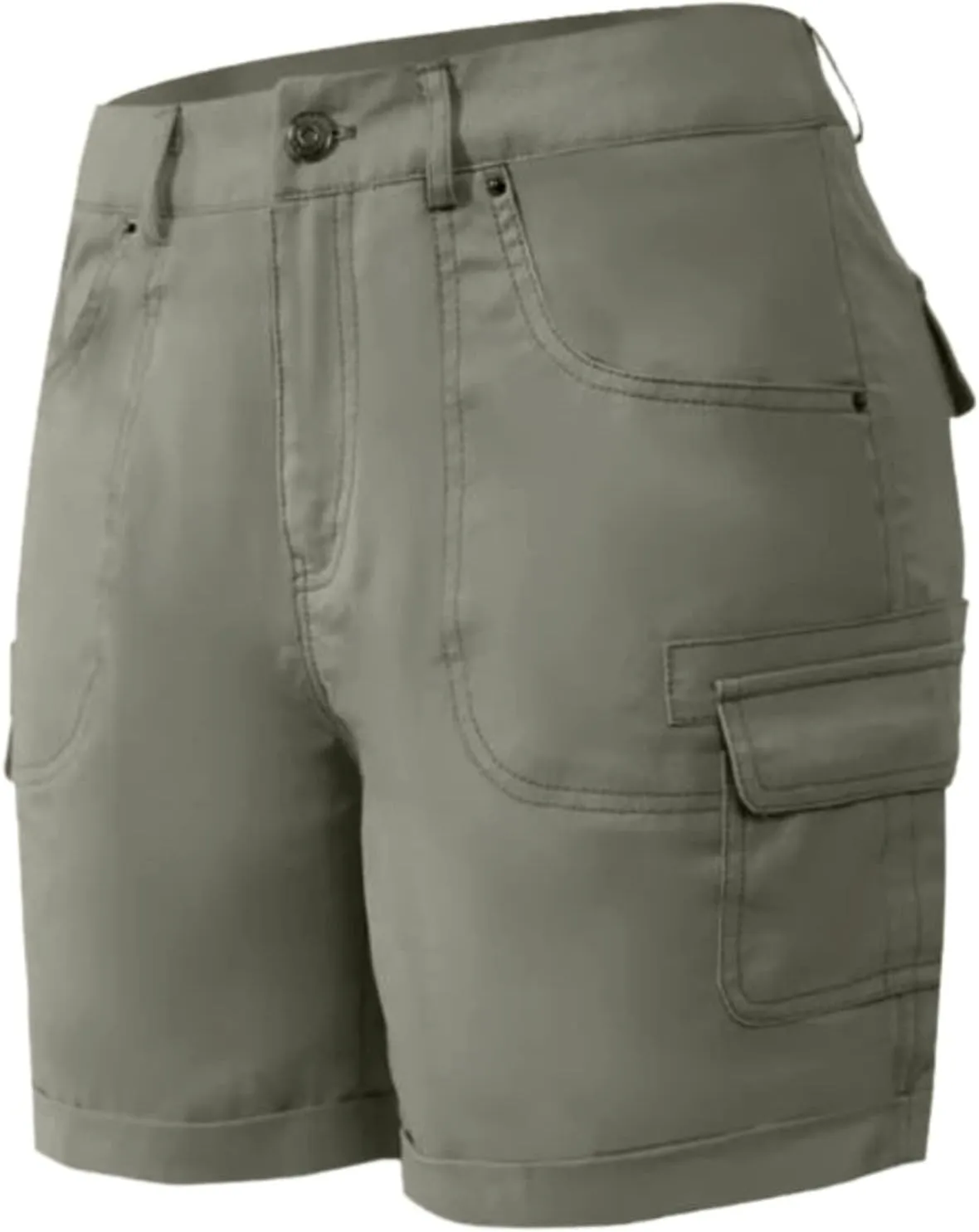 Linen Cargo Shorts for Women Summer Hiking Short High Waisted Casual Shorts Lightweight Pants Trendy Outdoor Outfits