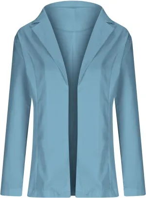 Long Sleeve Blazers for Women 2024 Fall Fashion Casual Work Suit Jackets Solid Color Lapel Open Front Tailored Coat