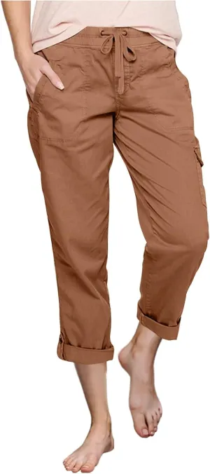 Long Straight Chino Pants for Women Plus Size Elastic Waist Summer Casual Baggy Slacks Work Office Business Trousers
