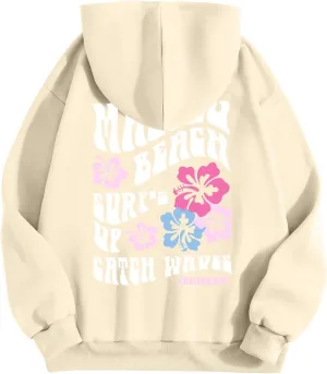 Love Like Jesus Letter Graphic Hoodies for Women Girls Oversized Long Sleeve Pocket Y2K Sweatshirt Tops