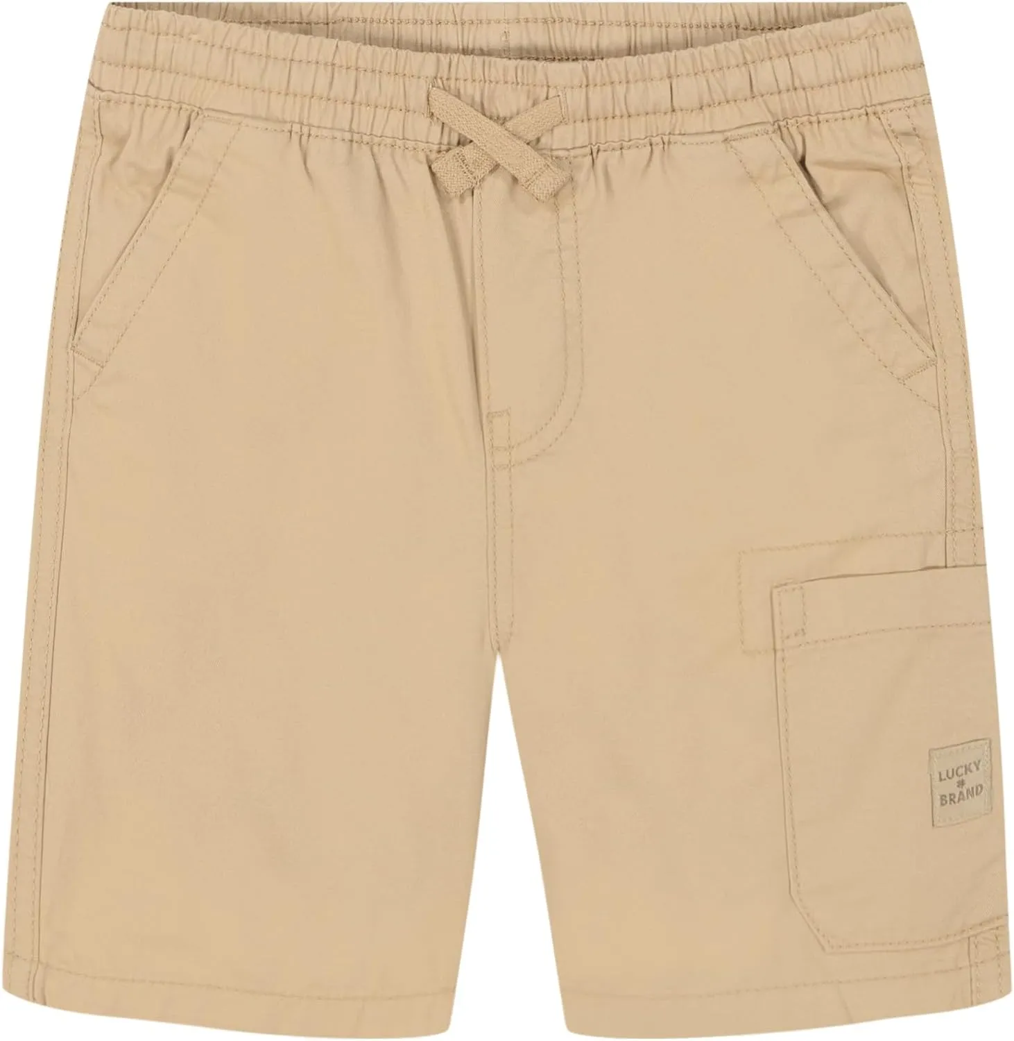 Lucky Brand Boys' Pull-on Cargo Shorts Drawstring Closure