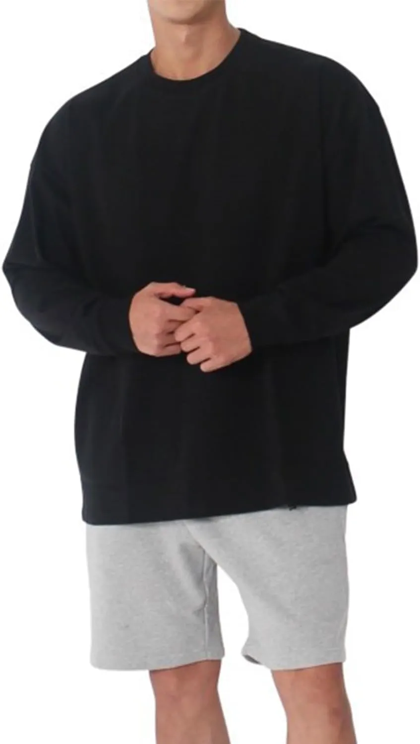 maytopia Mens Long Sleeve T-Shirt Gym Workout Shirts Muscle Athletic Tee Active Shirt