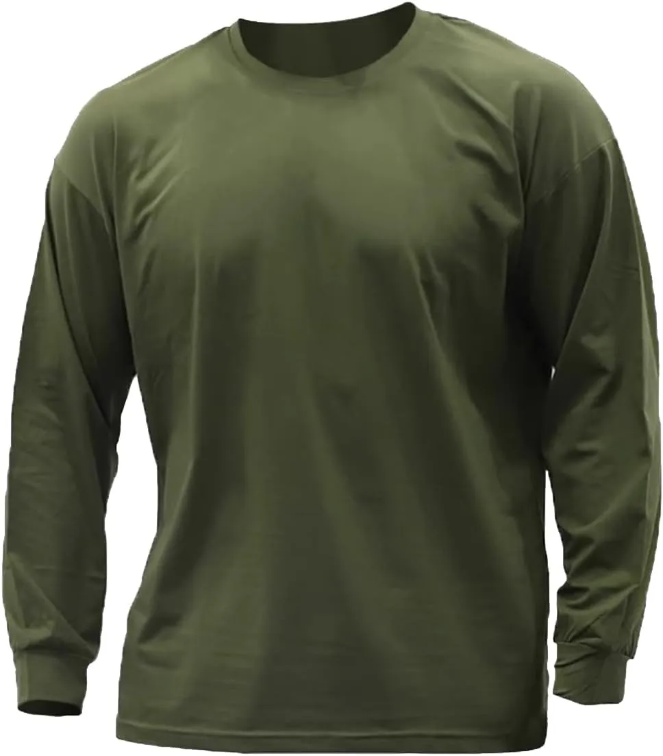 maytopia Mens Long Sleeve T-Shirt Gym Workout Shirts Muscle Athletic Tee Active Shirt