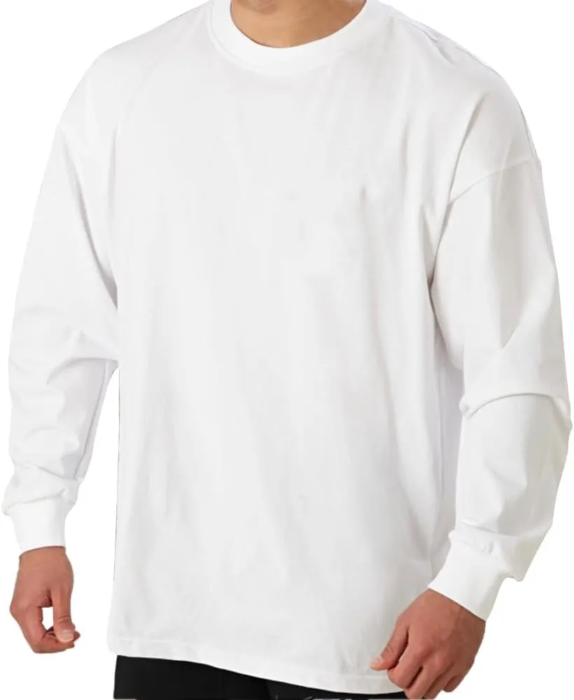 maytopia Mens Long Sleeve T-Shirt Gym Workout Shirts Muscle Athletic Tee Active Shirt